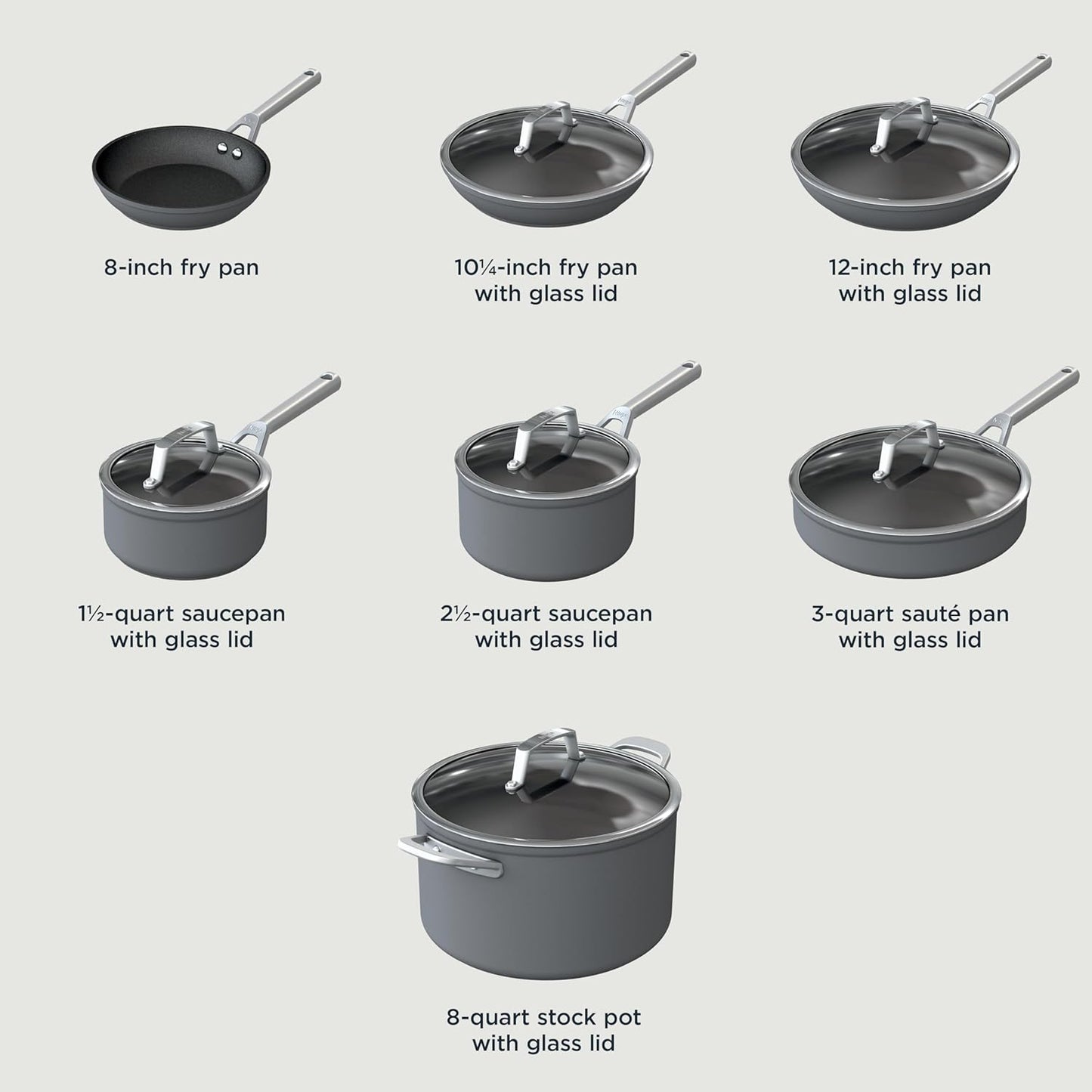 Ninja NeverStick™ 16-Piece Cookware Set | Nonstick Pots & Pans for Effortless Cooking & Easy Cleanup