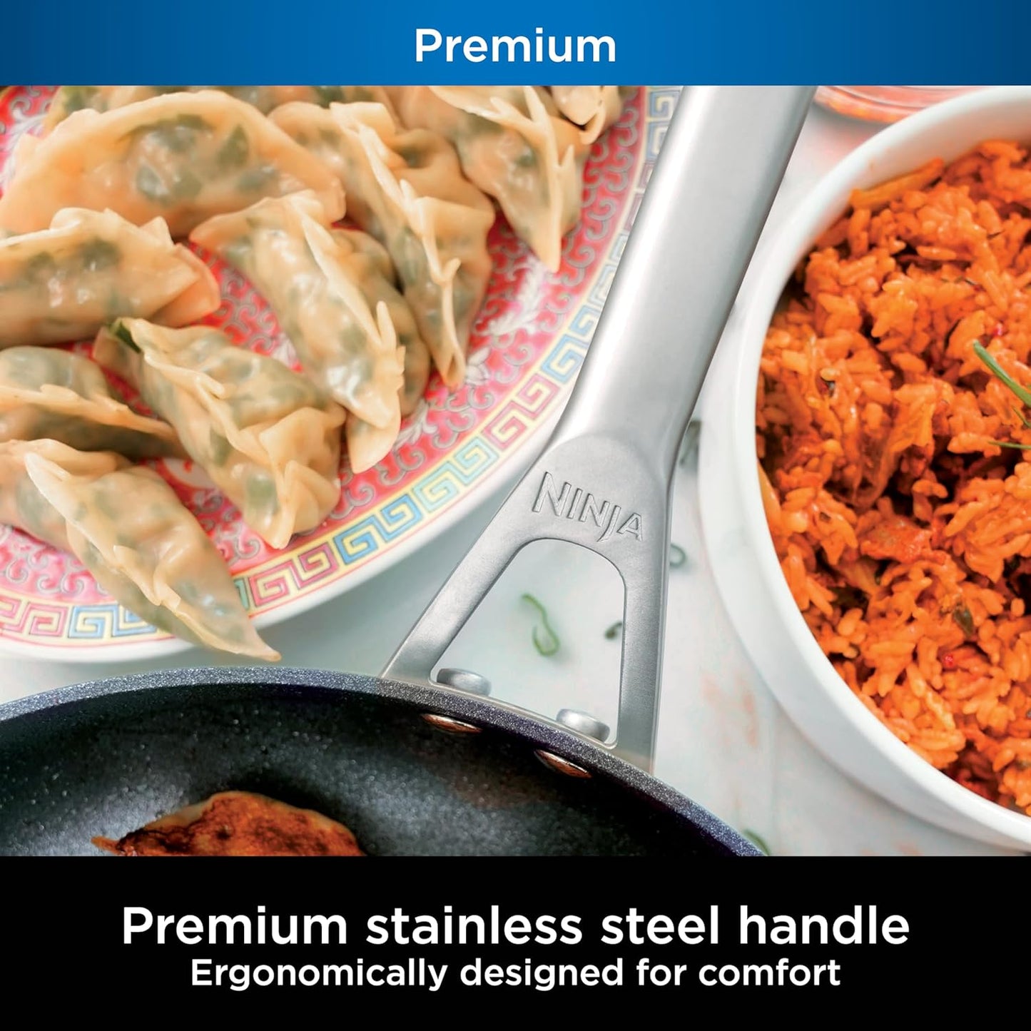 Ninja NeverStick™ 16-Piece Cookware Set | Nonstick Pots & Pans for Effortless Cooking & Easy Cleanup