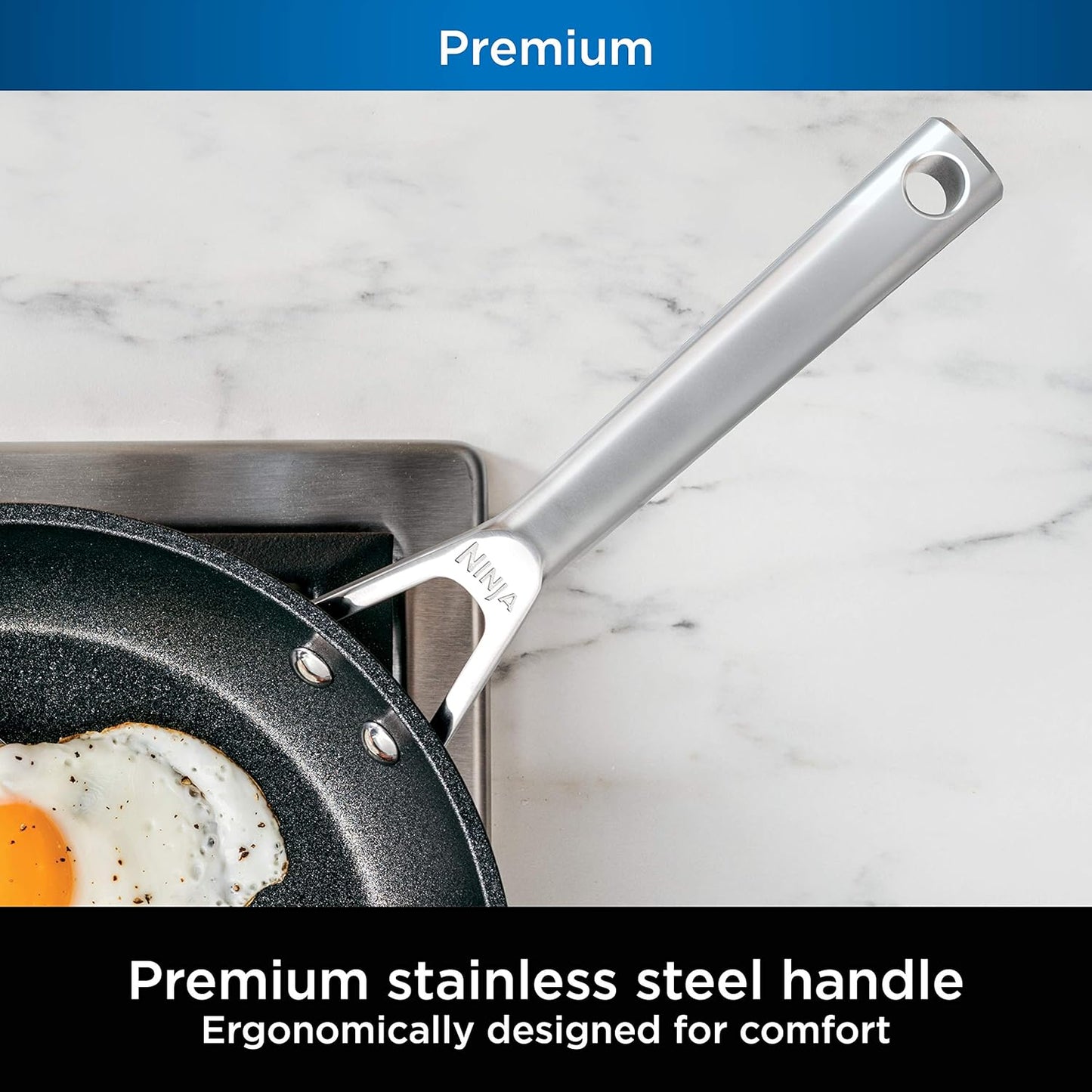 Ninja NeverStick™ 16-Piece Cookware Set | Nonstick Pots & Pans for Effortless Cooking & Easy Cleanup