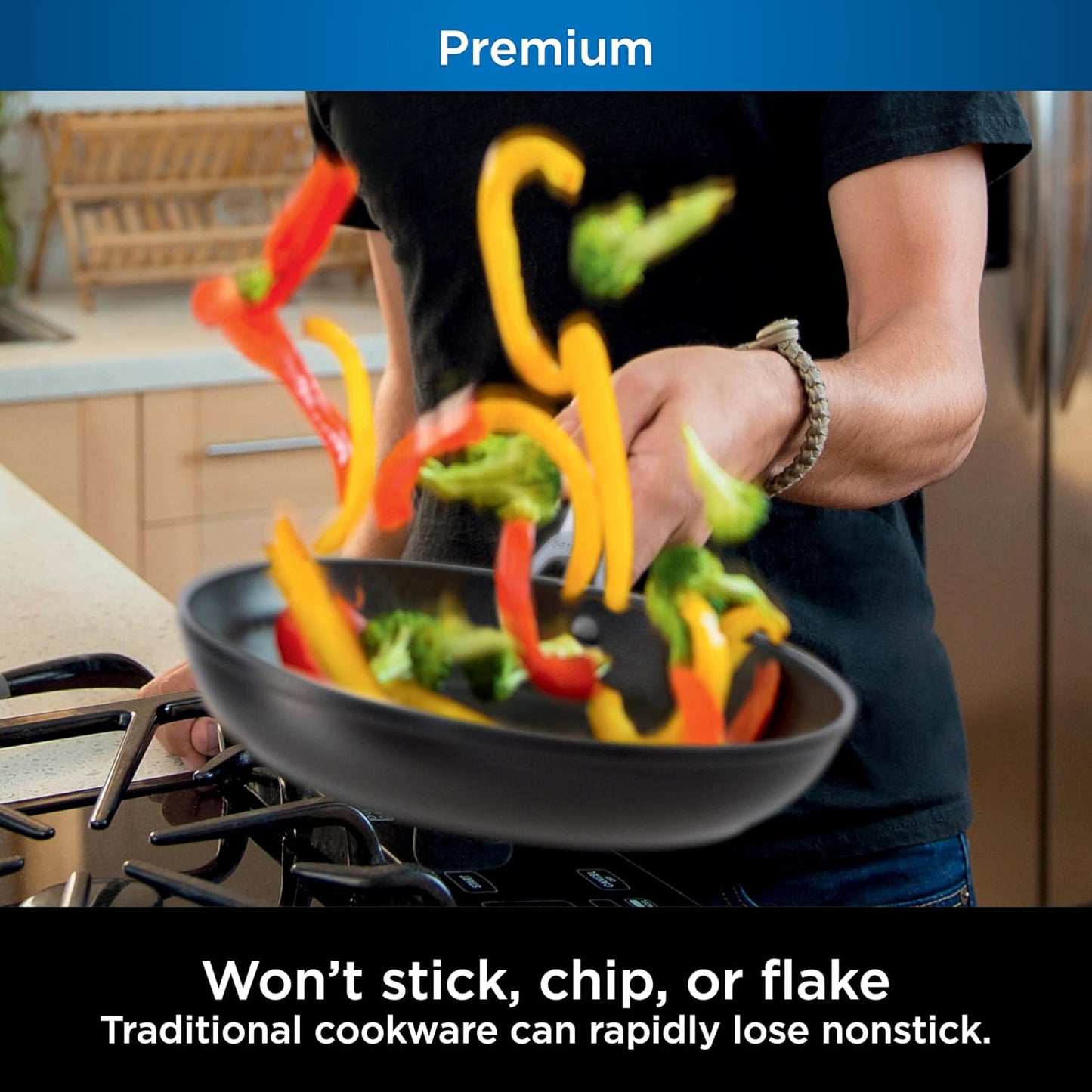 Ninja NeverStick™ 16-Piece Cookware Set | Nonstick Pots & Pans for Effortless Cooking & Easy Cleanup