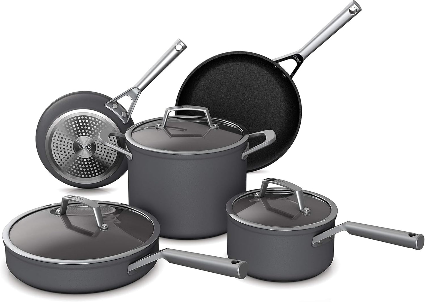 Ninja NeverStick™ 16-Piece Cookware Set | Nonstick Pots & Pans for Effortless Cooking & Easy Cleanup