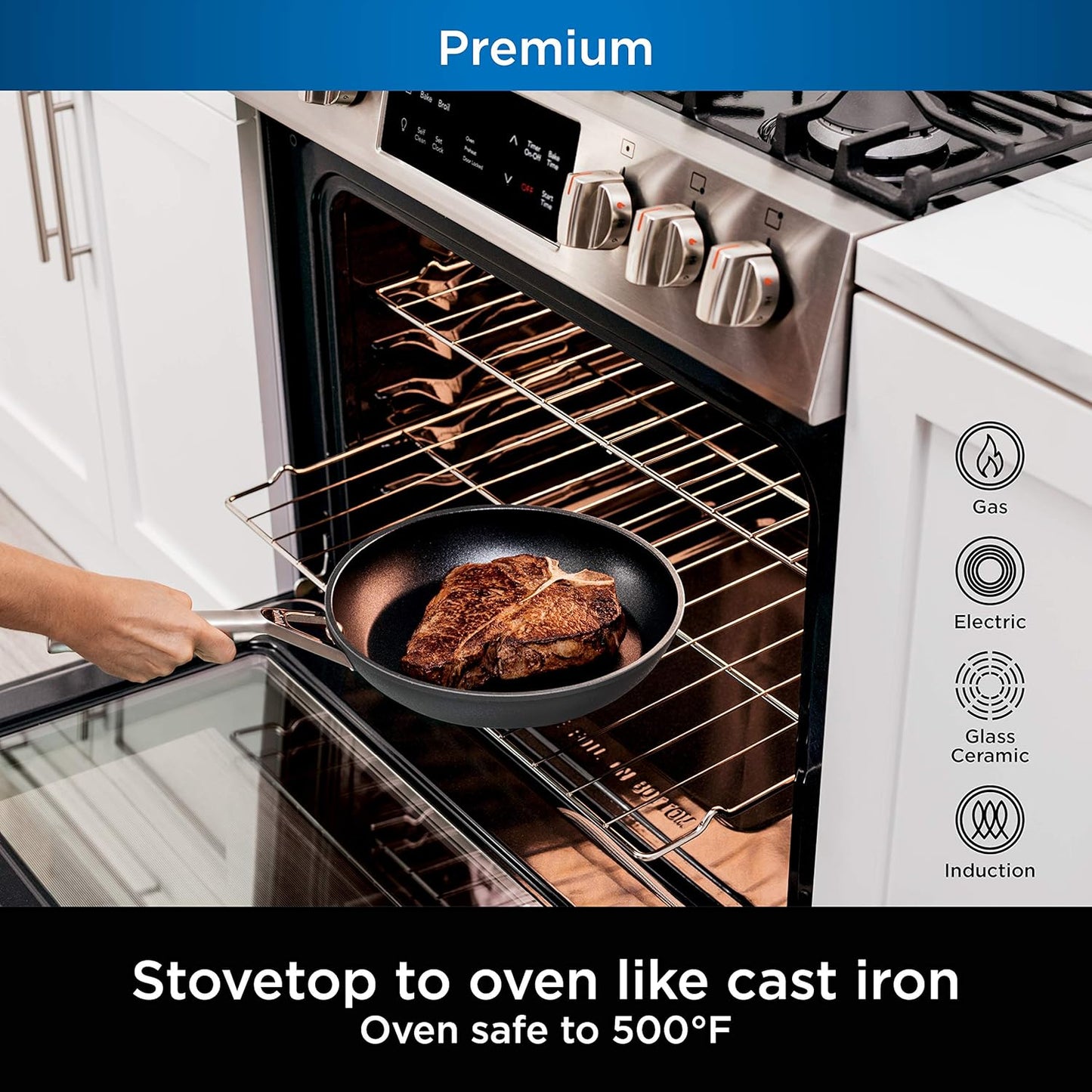 Ninja NeverStick™ 16-Piece Cookware Set | Nonstick Pots & Pans for Effortless Cooking & Easy Cleanup