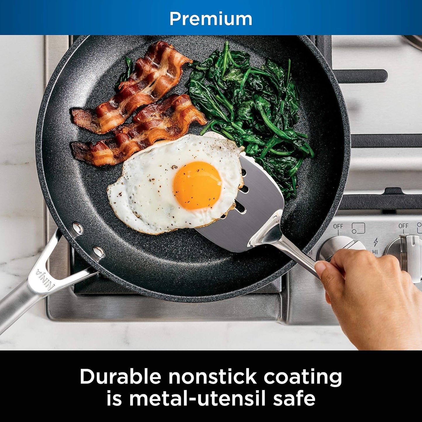 Ninja NeverStick™ 16-Piece Cookware Set | Nonstick Pots & Pans for Effortless Cooking & Easy Cleanup