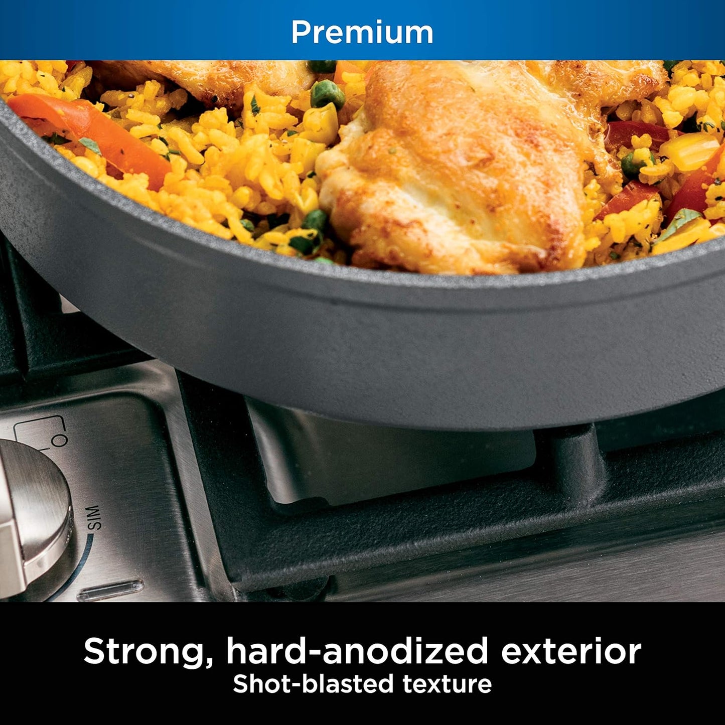 Ninja NeverStick™ 16-Piece Cookware Set | Nonstick Pots & Pans for Effortless Cooking & Easy Cleanup